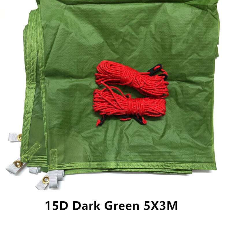 FLAME'S CREED 3*3M 4*3M 5*3M 15D Nylon Silicone Coating High Quality Outdoor Caming Tent Tarp
