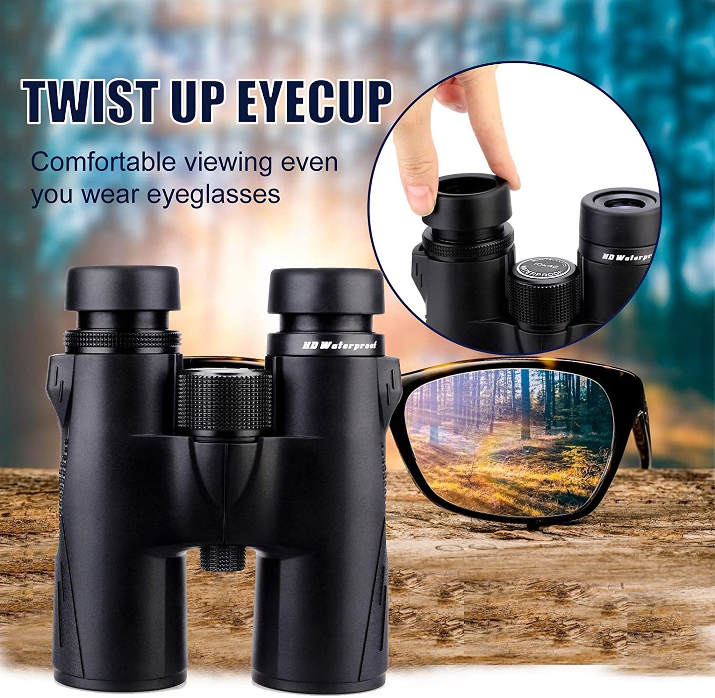 Svbony SV47 Binoculars 10x42 HD Waterproof BirdWatching Moncular Telescope for Adults FMC Lens Bak4 Prism for Hunting Camping
