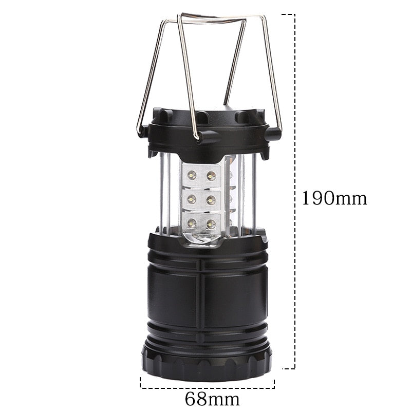 Mini 3*COB Tent Lamp LED Portable Lantern TelescopicTorch Camping Lamp Waterproof Emergency Light Powered By 3*AAA Working Light