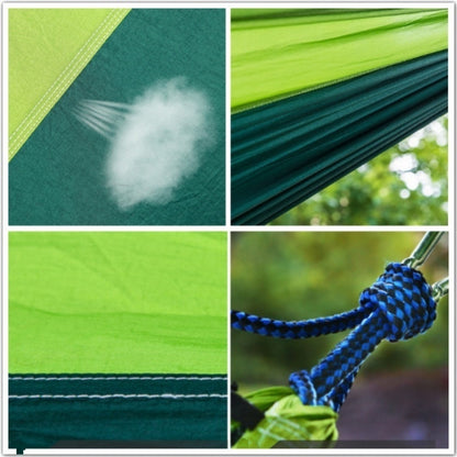 Nylon Color Matching Hammock Outdoor Camping Ultra Light Portable Hammock for Double Person Outdoor Recreation Hammock Swing
